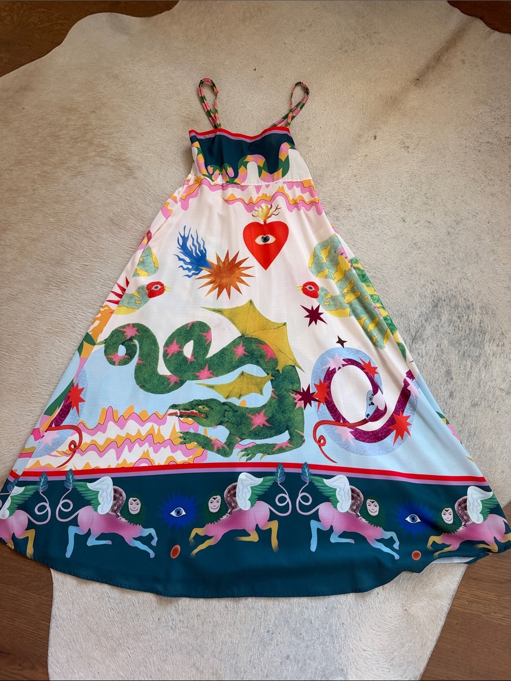 Women’s Maxi Dress in Multicolor Mythical Print